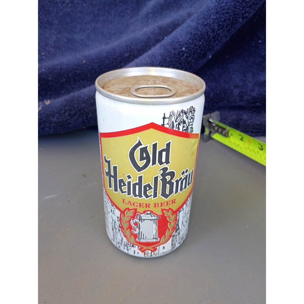 Old Heidel Brau Lager Empty Ring Tab 2 Cities 1960-70